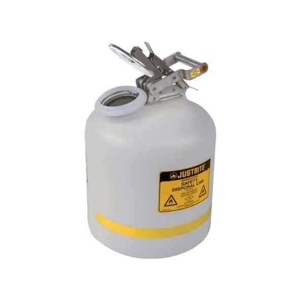 J-12754 (WHITE) - 19L CAPACITY POLYETHYLENE CAN W/SS HARDWARE 305MM OD X 508MM H X 5KG