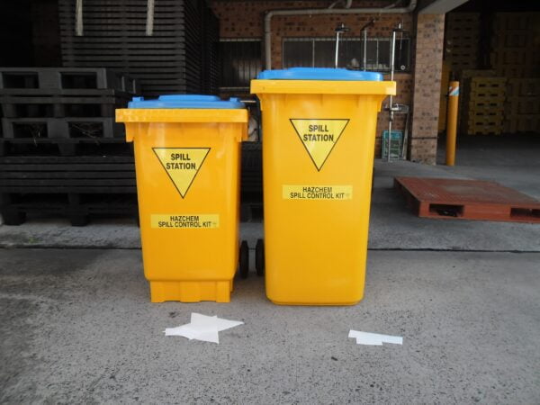 X-BIN240YE - 240L MOBILE BIN YELLOW BODY AND CHOICE OF COLOUR LID - Image 4