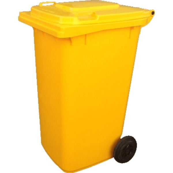 X-BIN240YE - 240L MOBILE BIN YELLOW BODY AND CHOICE OF COLOUR LID